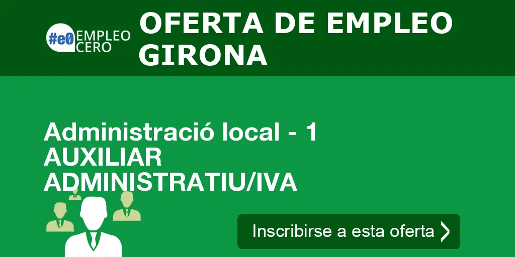 Administració local - 1 AUXILIAR ADMINISTRATIU/IVA