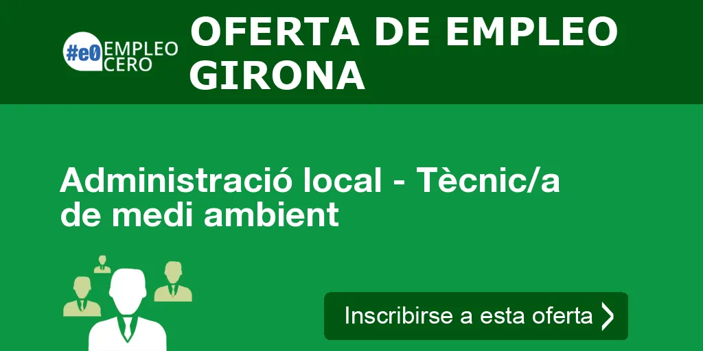 Administració local - Tècnic/a de medi ambient