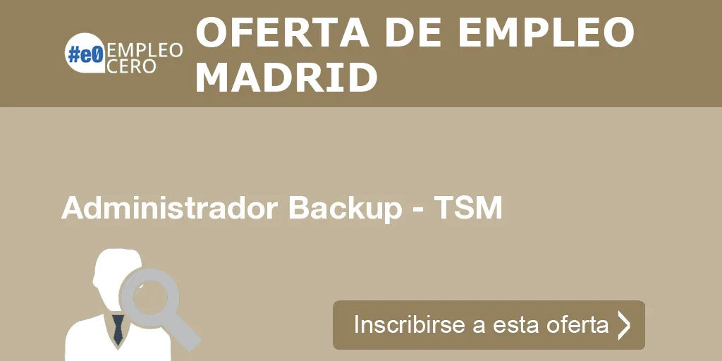 Administrador Backup - TSM