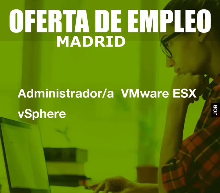 Administrador/a  VMware ESX vSphere