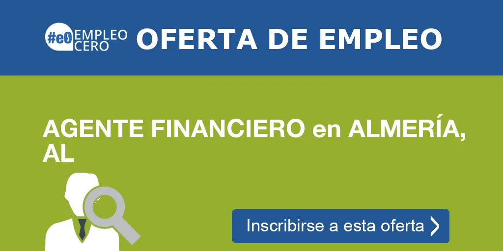 AGENTE FINANCIERO en ALMERÍA, AL