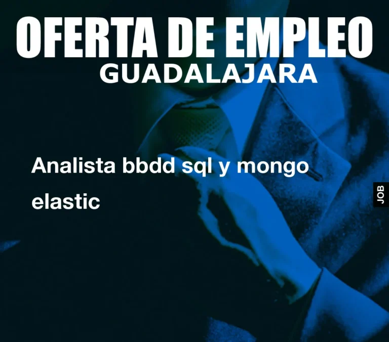 Analista bbdd sql y mongo elastic