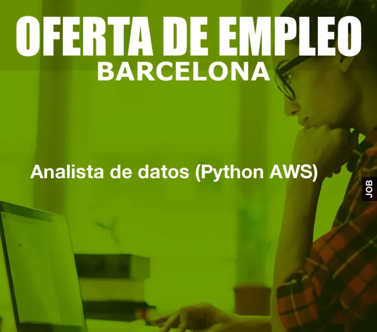 Analista de datos (Python AWS)