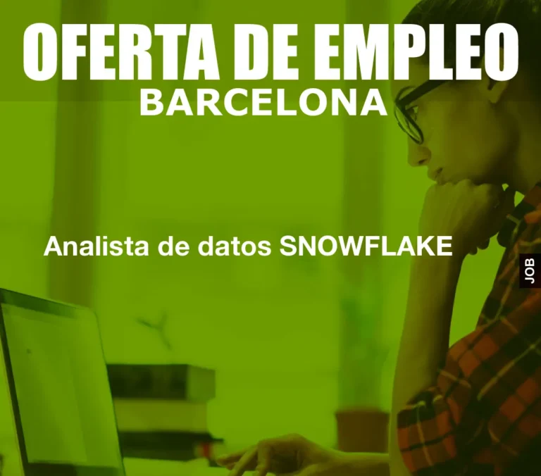 Analista de datos SNOWFLAKE