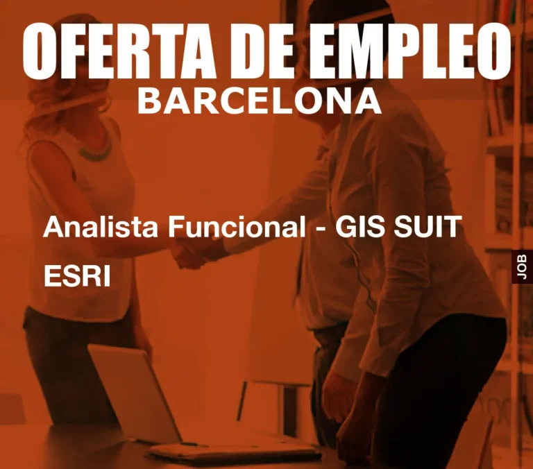 Analista Funcional – GIS SUIT ESRI