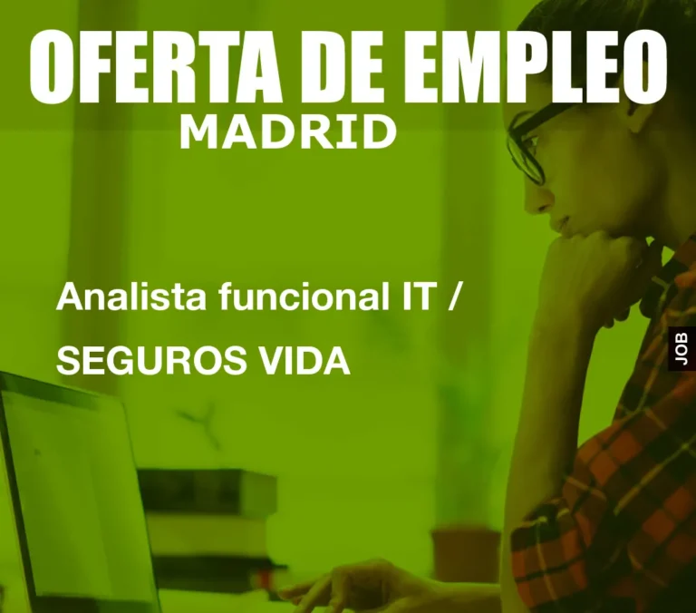 Analista funcional IT / SEGUROS VIDA