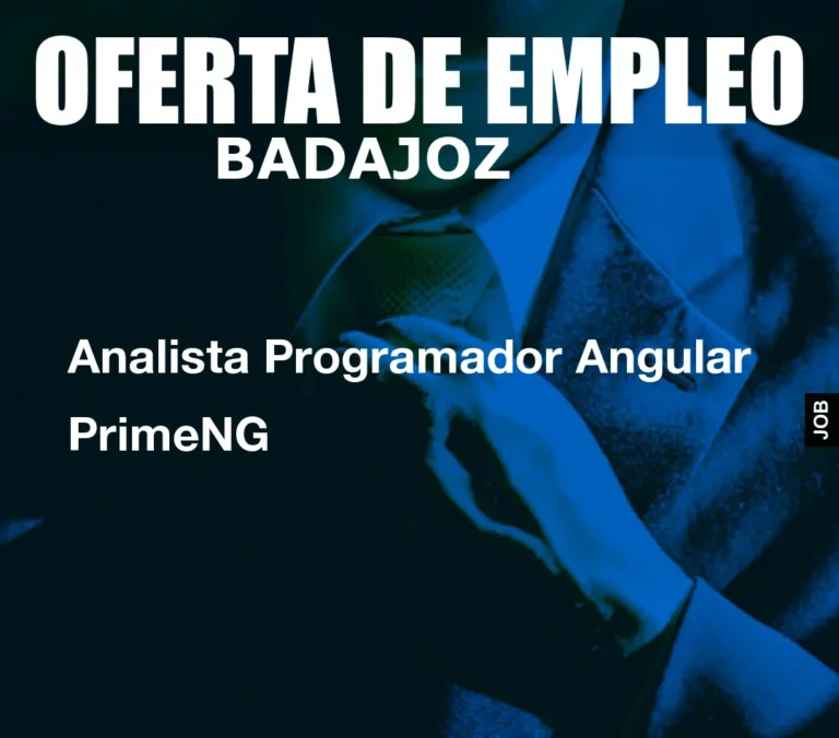 Analista Programador Angular PrimeNG