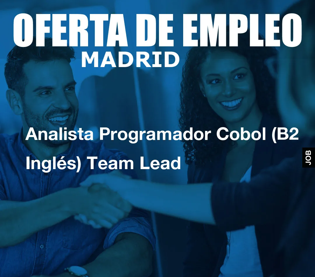 Analista Programador Cobol (B2 Inglés) Team Lead