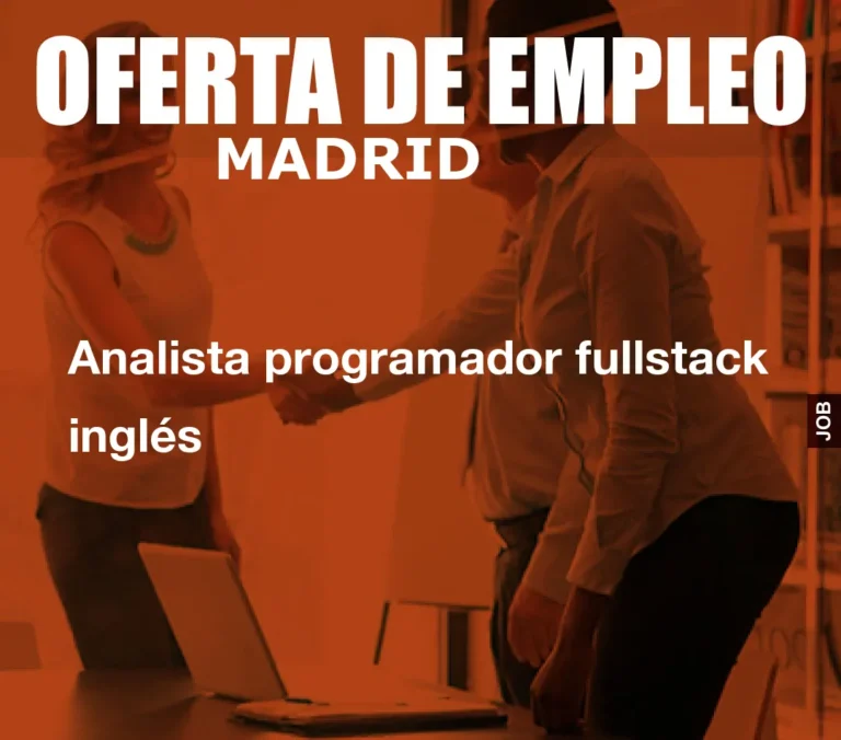 Analista programador fullstack inglés