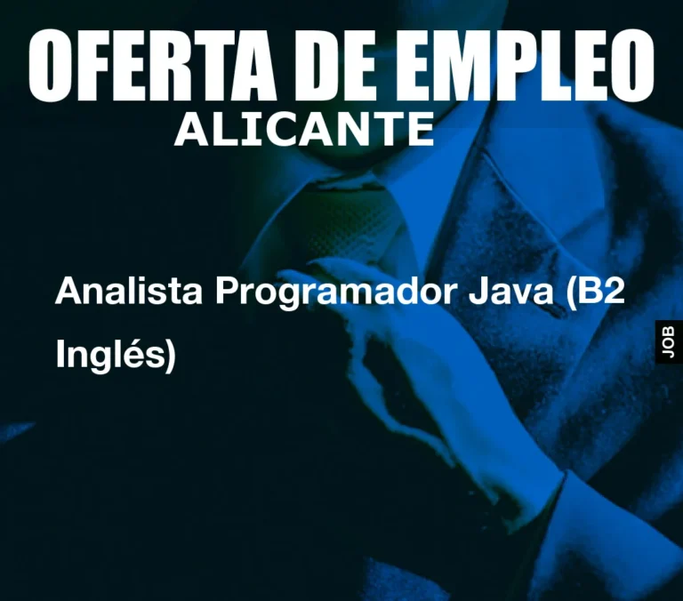 Analista Programador Java (B2 Inglés)