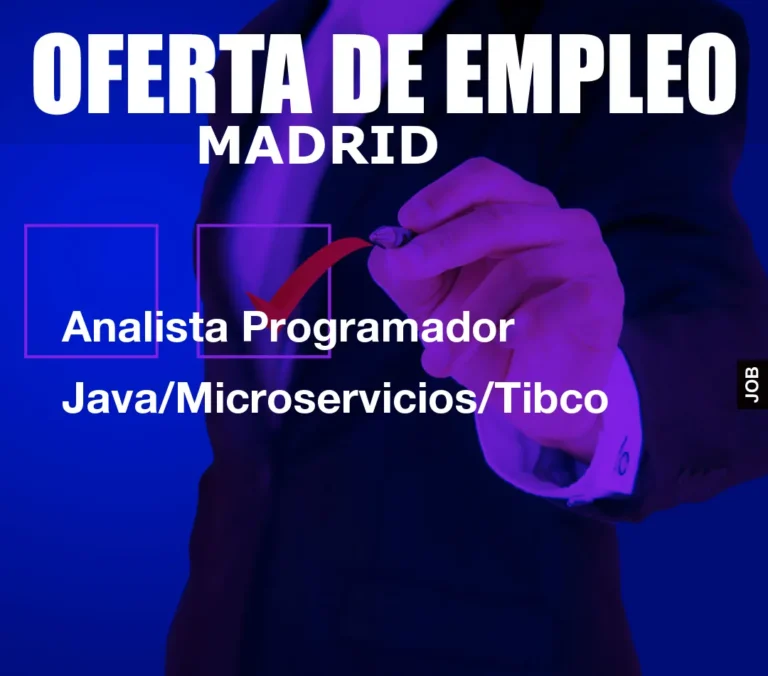 Analista Programador Java/Microservicios/Tibco