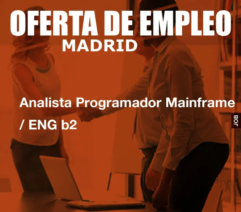 Analista Programador Mainframe / ENG b2