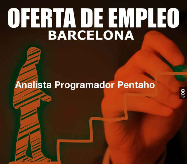 Analista Programador Pentaho