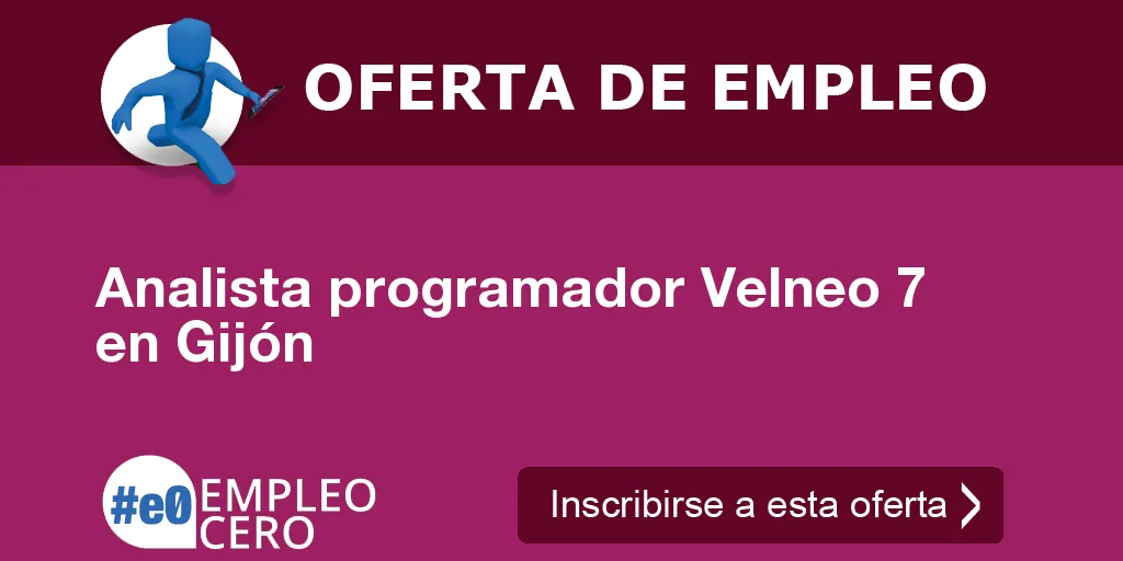 Analista programador Velneo 7 en Gijón