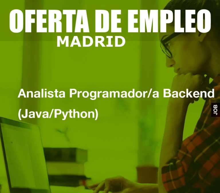 Analista Programador/a Backend (Java/Python)