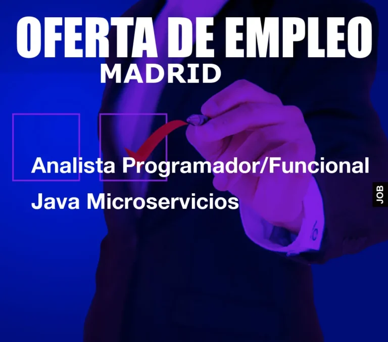 Analista Programador/Funcional Java Microservicios