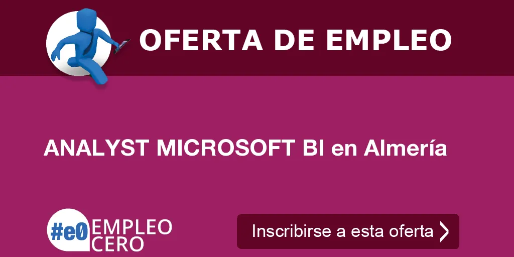 ANALYST MICROSOFT BI en Almería