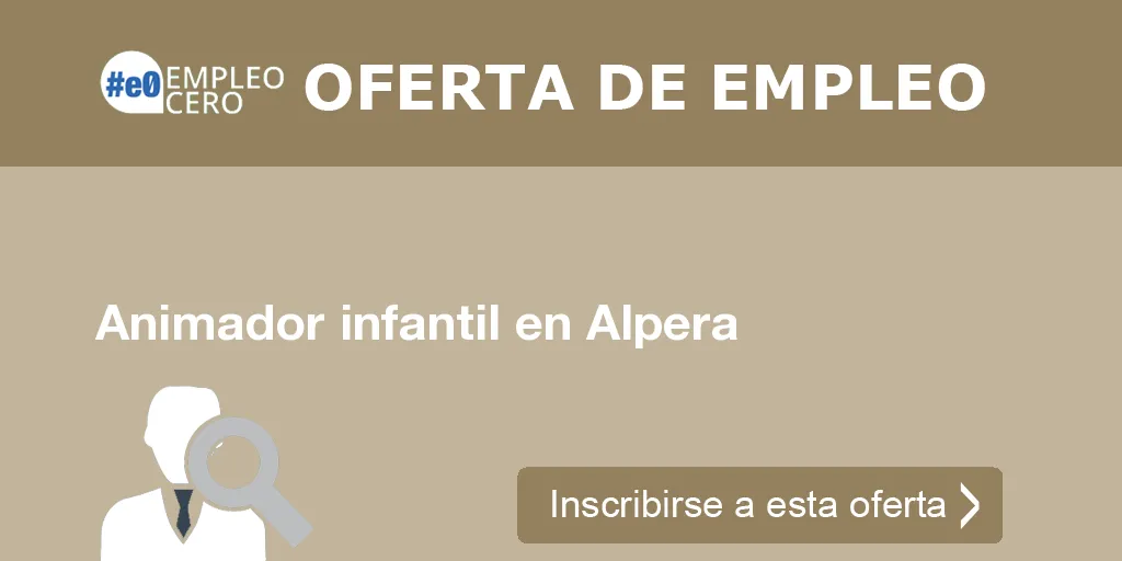 Animador infantil en Alpera