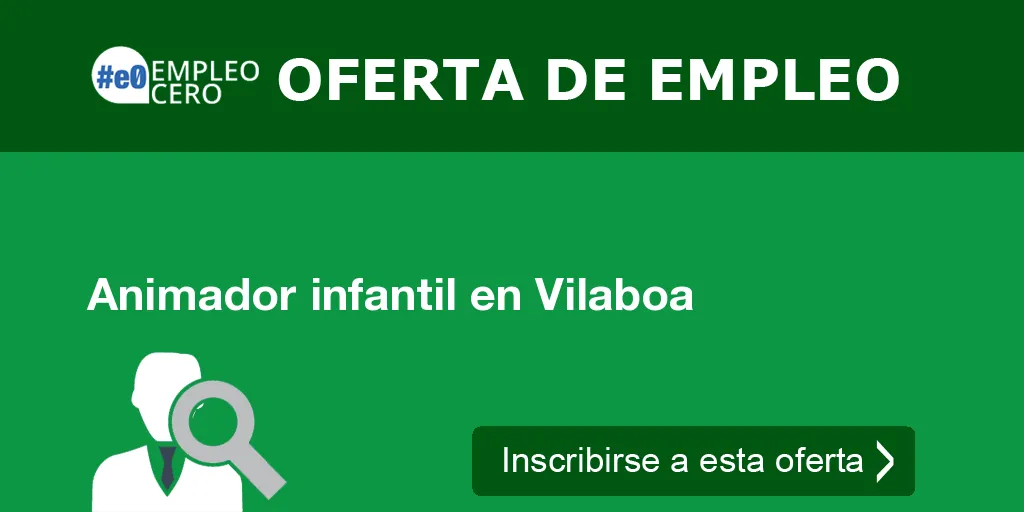 Animador infantil en Vilaboa