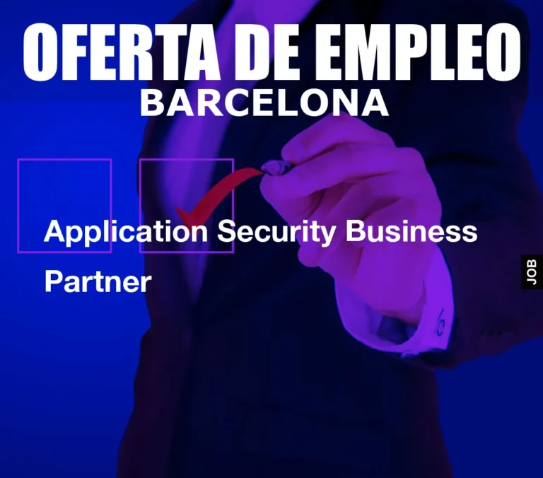 Application Security Business Partner