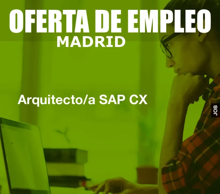 Arquitecto/a SAP CX