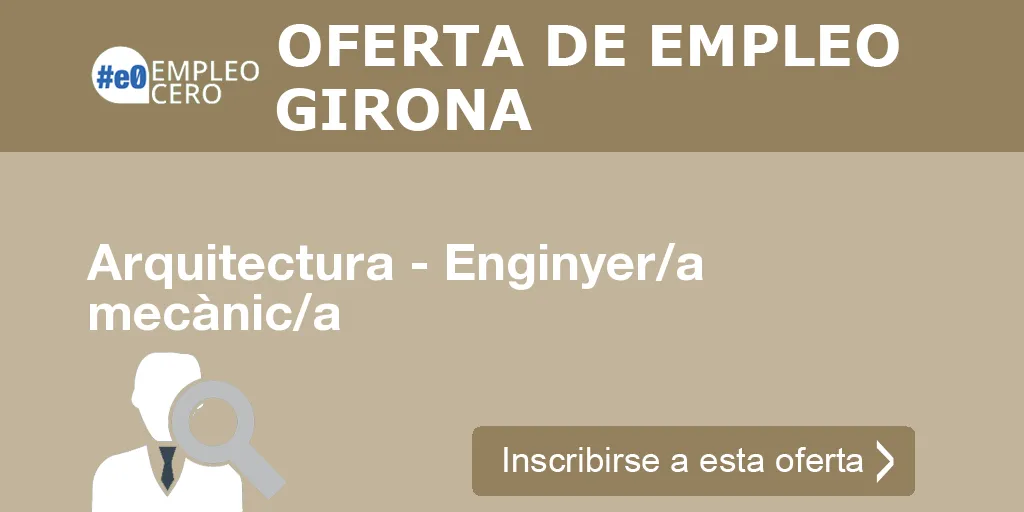 Arquitectura - Enginyer/a mecànic/a