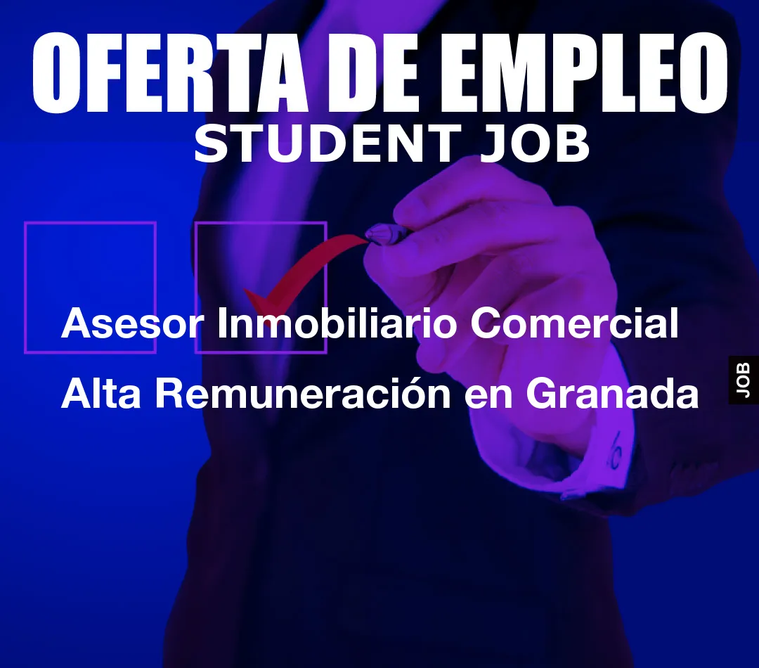 Asesor Inmobiliario Comercial Alta Remuneraci