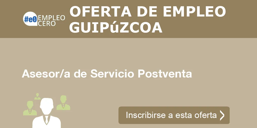 Asesor/a de Servicio Postventa