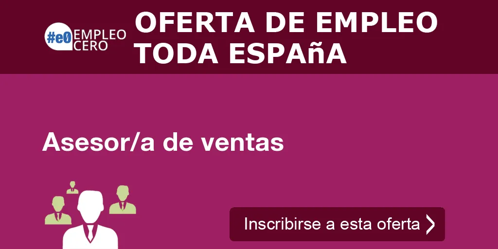 Asesor/a de ventas