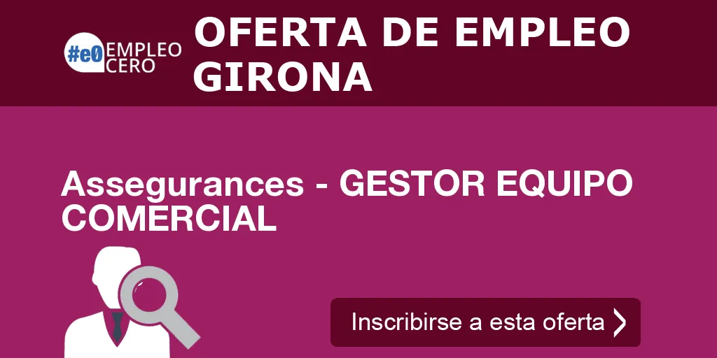 Assegurances - GESTOR EQUIPO COMERCIAL