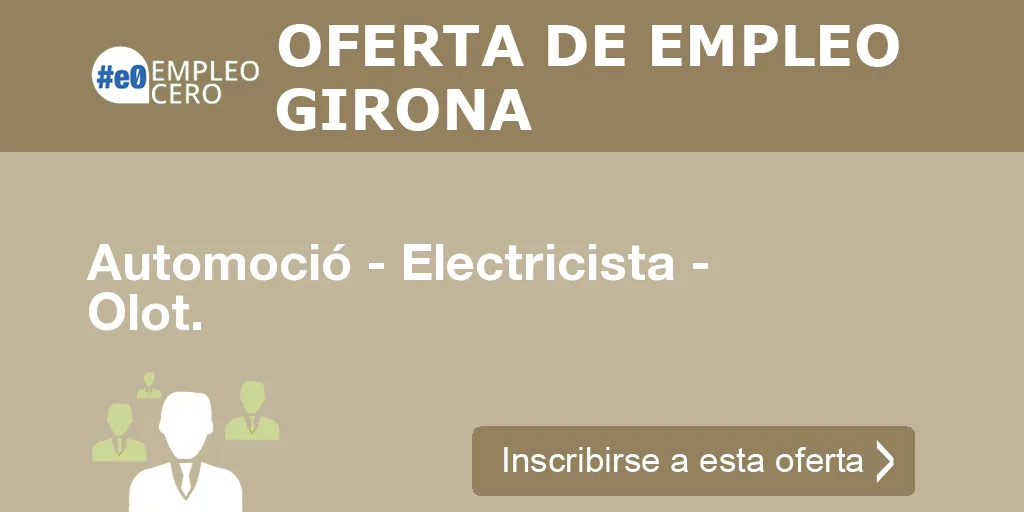 Automoció - Electricista - Olot.