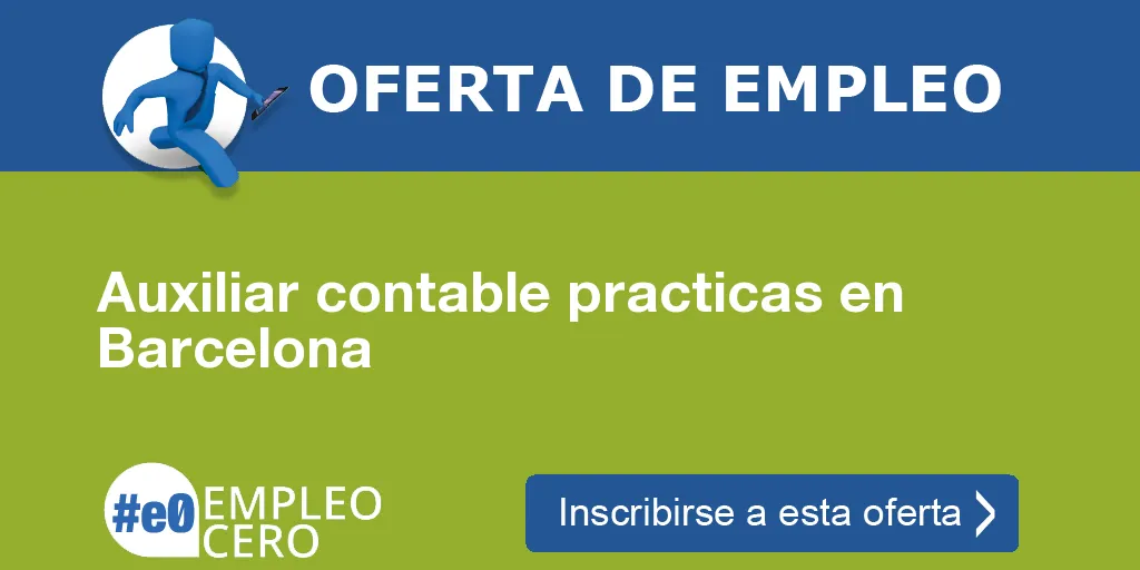 Auxiliar contable practicas en Barcelona