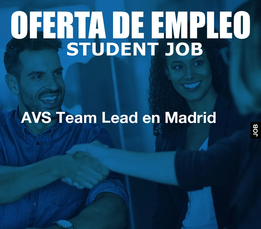 AVS Team Lead en Madrid