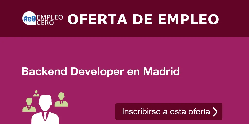 Backend Developer en Madrid