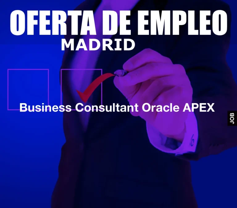 Business Consultant Oracle APEX