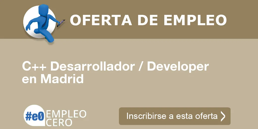 C++ Desarrollador / Developer en Madrid