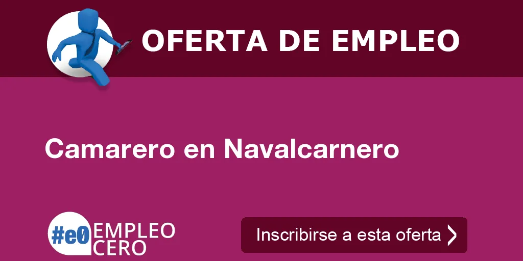 Camarero en Navalcarnero