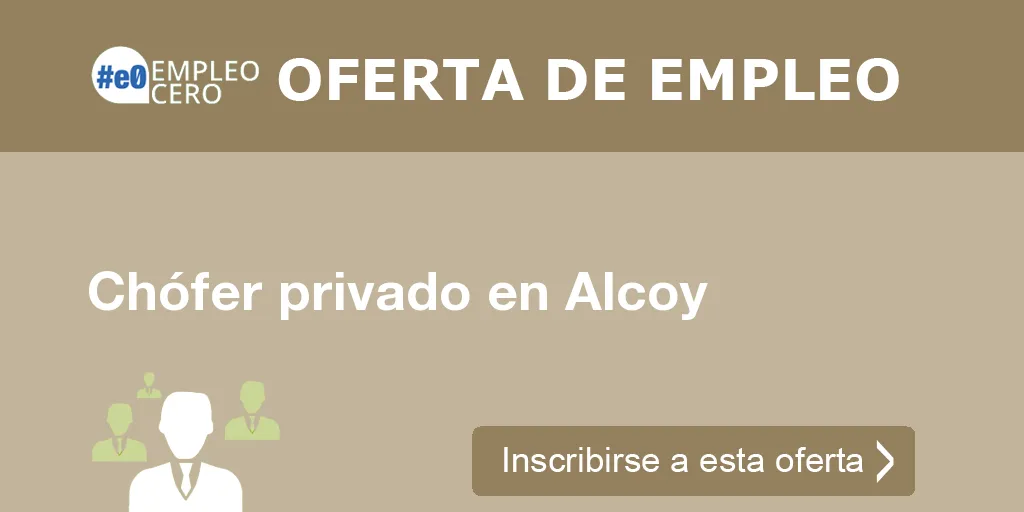 Chófer privado en Alcoy