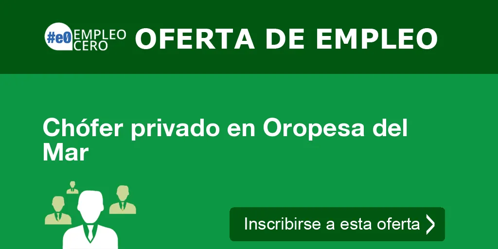 Chófer privado en Oropesa del Mar