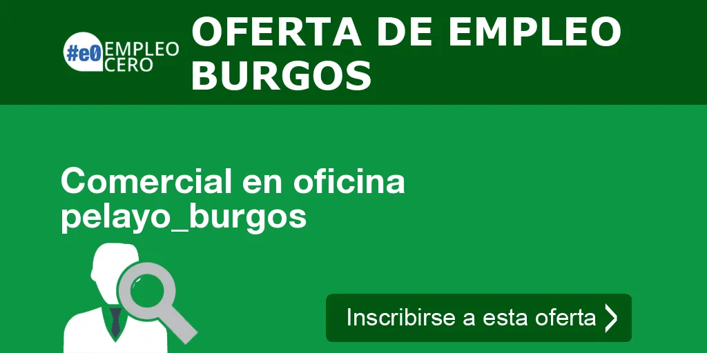 Comercial en oficina pelayo_burgos