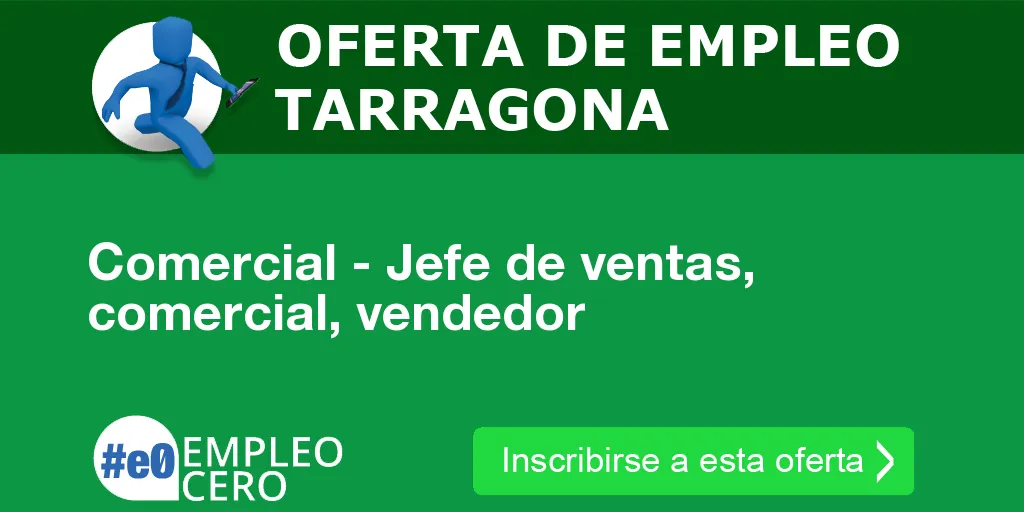 Comercial - Jefe de ventas, comercial, vendedor