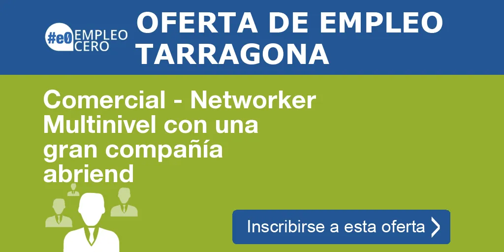 Comercial - Networker Multinivel con una gran compañía abriend