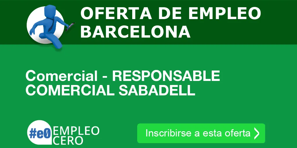 Comercial - RESPONSABLE COMERCIAL SABADELL