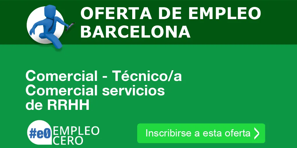 Comercial - Técnico/a Comercial servicios de RRHH