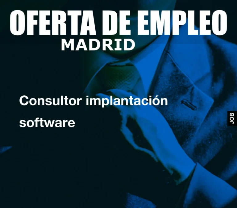 Consultor implantación software