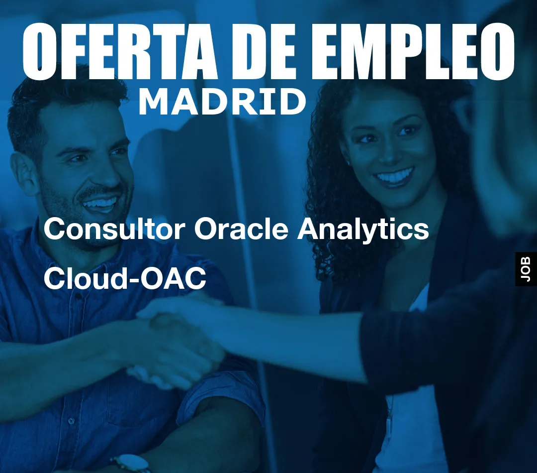 Consultor Oracle Analytics Cloud-OAC