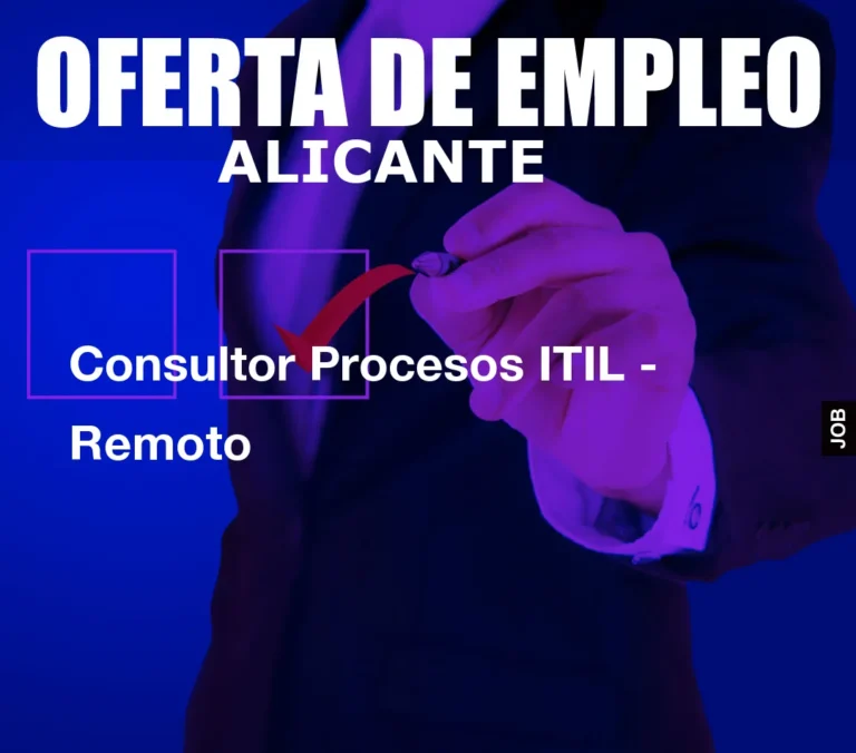 Consultor Procesos ITIL – Remoto