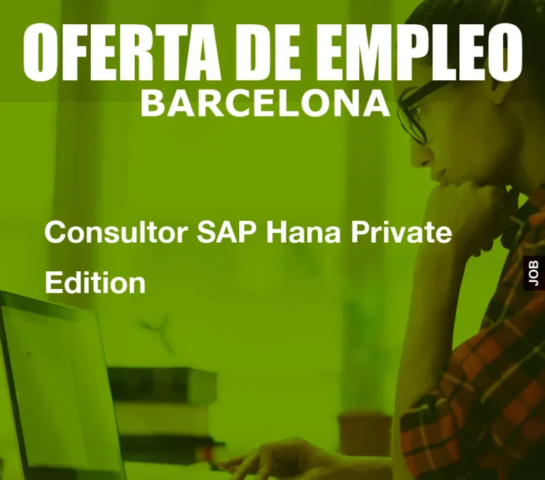 Consultor SAP Hana Private Edition