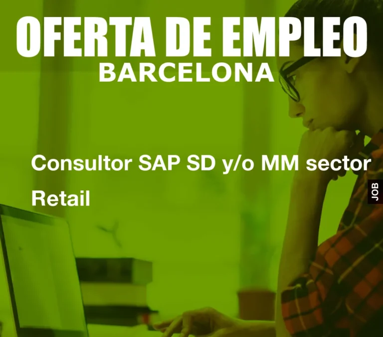 Consultor SAP SD y/o MM sector Retail