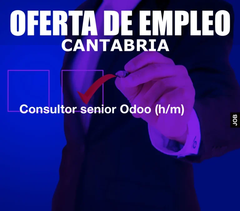 Consultor senior Odoo (h/m)